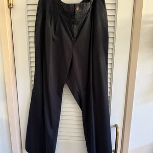 Land’s End Black Wide Leg Office Pants